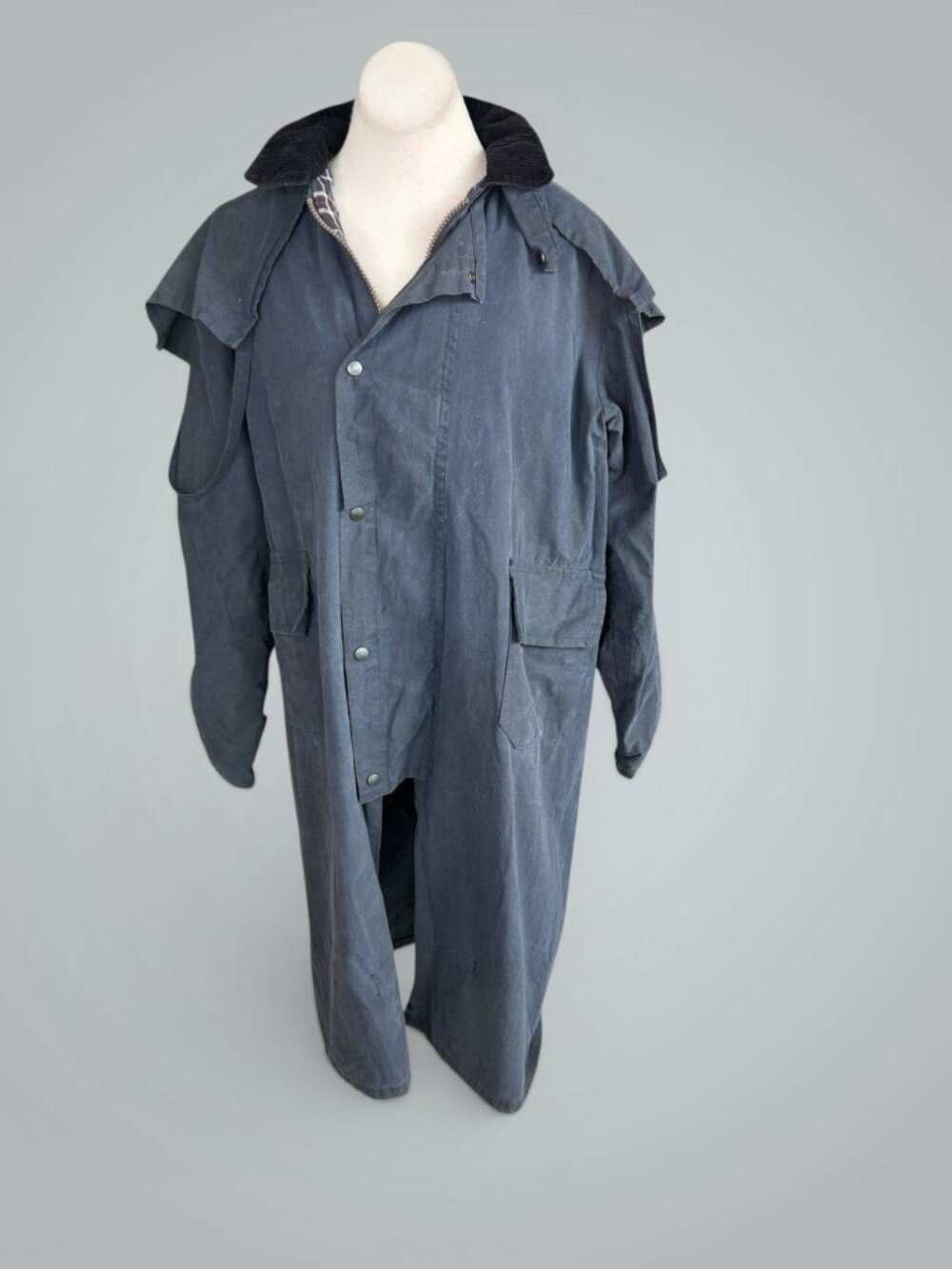 Greenbelt Country Wear Men's Waxed Oilskin Duster Riding Coat UK Size M